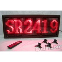 Affordable LED SR-2419 RED Indoor/Outdoor Programmable Sign, 13 x 89